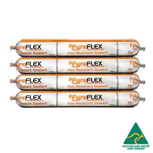 Four tubes of FyreFLEX Fire-Resistant Sealant