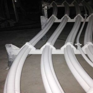 Pyro safe cable coating installed