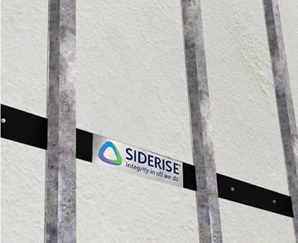 Siderise RH intumescent strip only recladding projects installed into wall
