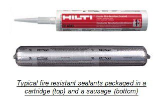 Typical fire resistant sealant